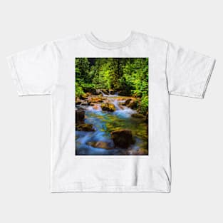 A forest stream. Kids T-Shirt